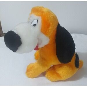 Plush Stuffed Puppy Dog‎ Liberty Carnival Toy Orange Black 9 Inch Vintage 1992